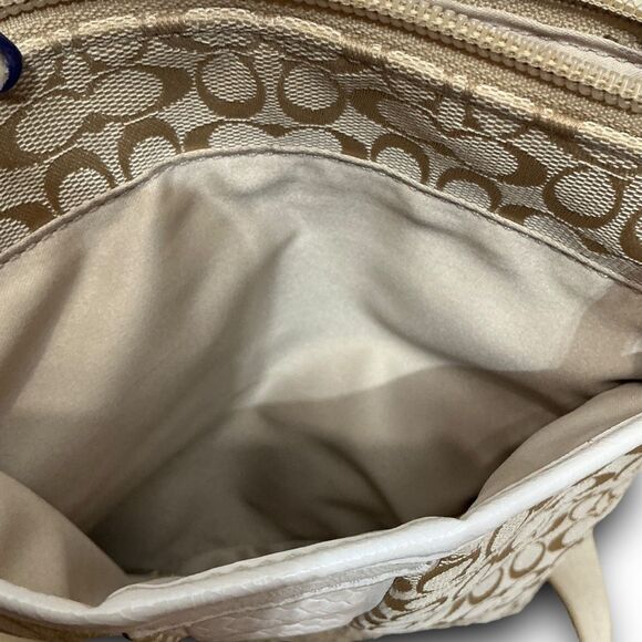 Coach Canvas & Leather Crossbody Bag - Picture 6 of 7